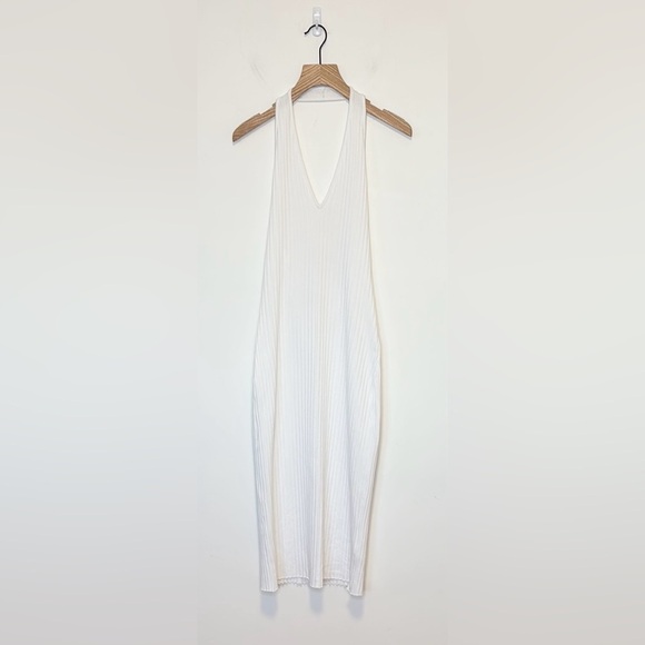 VINCE Ribbed Halter Dress , sz medium - Picture 3 of 10